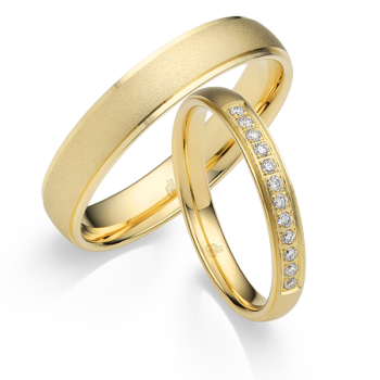 Rauschmayer Trauringe Gelbgold 73-03017-030 + 72-03017-045